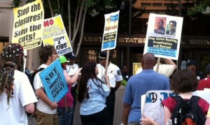 Postal workers' hunger strike June 29, 2012.