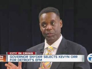 Kevyn Orr of Jones Day. The firm  has been tapped to be Detroit's re-structuring counsel, although it represemts the majority of the banks holding Detroit's debt