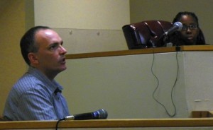 Jailhouse snitch Jay Schlenkerman, a six-time felon and woman beater, testifes against Charles Jones at preliminary exam last year.