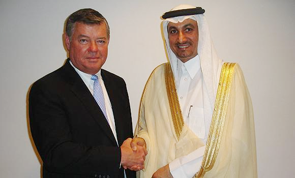 Jones Day Managing Partner Stephen Brogan in Saudia Arabia in 2012 to open another of its many offices in that kingdom.