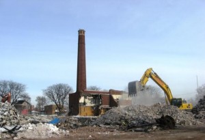 Chadsey during demolition, which left site contaminated with dangerous chemicals including asbestos and lead.