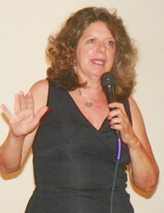 Elena Herrada speaks at forum against EAA Aug. 2, 2012