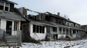 Houses on Detroit east side