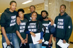 Young Detroit Buliders at CDBG hearing in 2010. Their CDBG funds were later eliminated; more groups stand to lose under EM.