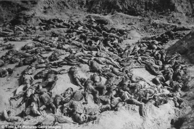 Mass grave of Koreans slaughtered in 1945 by U.S.-imposed government.