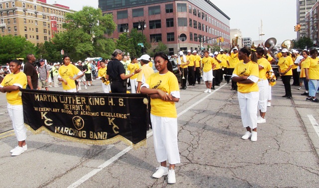 DR. Martin Luther King, Jr High School marching band. The future not only of Detroit's youth, but of their schools, is at stake.