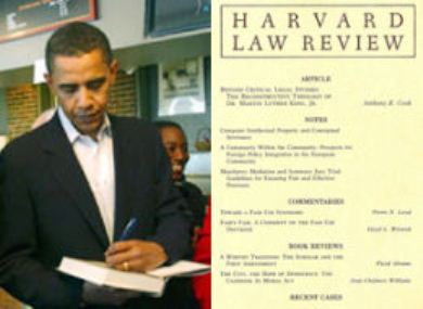 Barack Obama was president of the Harvard Law Review as a student.