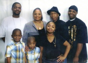 Tommie Staples Sr. second from left, killed by Detroit cops in 2007 for monitoring police stops of neighborhood youth Family photo