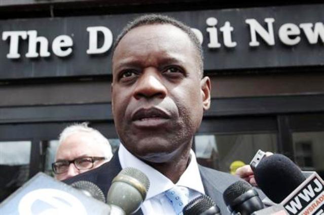 Kevyn Orr at news conference/Reuters