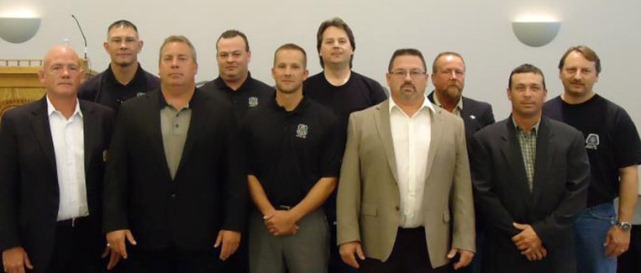 Carpenters Local 687 officers.