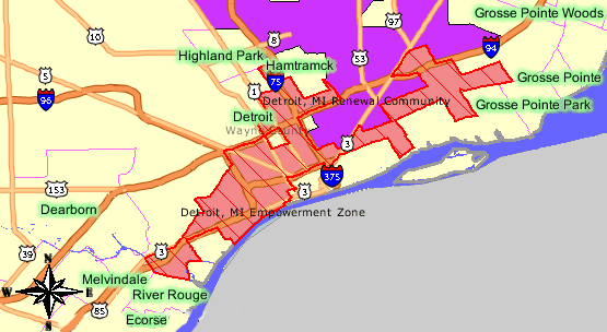 Federally-assisted Detroit  Empowerment Zone