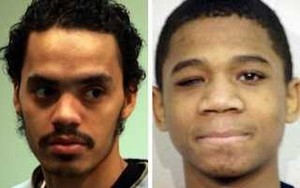 Vincent Smothers (l) confessed to killings for which Davontae Sanford (shown at 14) was convicted.