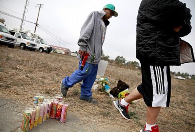 Teen with plastic pellet gun mourns death of his friend Andy Lopez. Photo/Santa Rosa Press Democrat