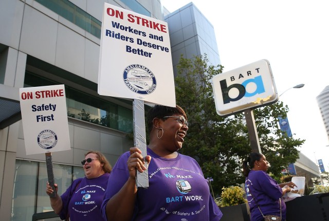 BART workers demand "Safety First."