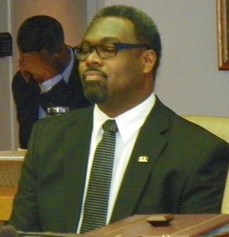 Councilman James Tate at meeting Oct. 1, 2013.