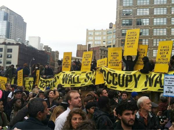 Occupy Wall Street protesters.