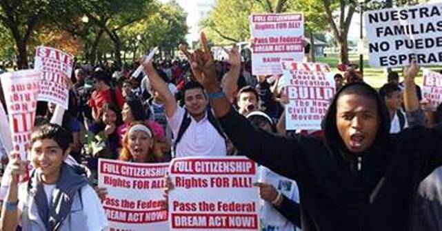 Detroit students march to support affirmative action in Washington, D.C. 2013.