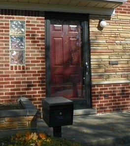 Door of home owned by Theodore Wafer at 16812 W. Outer Drive in Dearborn Heights, MI. 