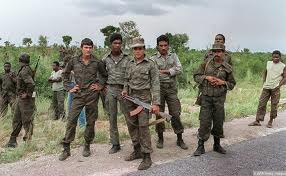 Cuban troops support the MPLA in Angola.
