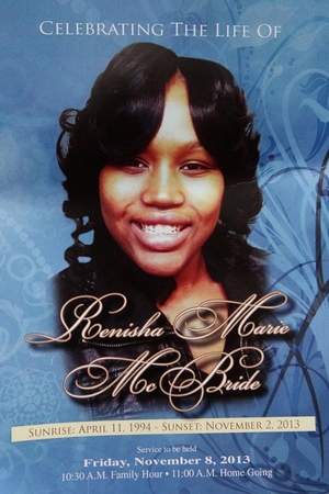 Renisha McBride funeral program