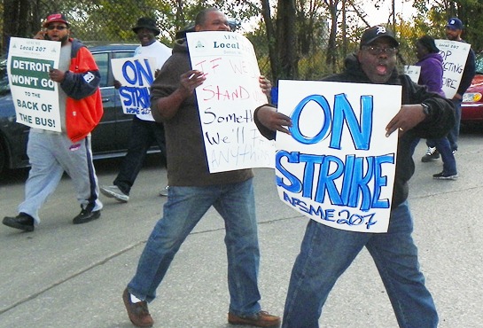 Workers at Detroit's Wastewater Treatment Plant, part of six-county system built and paid for by Detroiters, struck Sept. 30, 2012 in an effort to stop the takeover of the department, the third largest in the country.