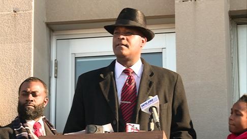 Marcus Muhammad announces candidacy for Mayor. Photo Melanie Yuill Fox 28