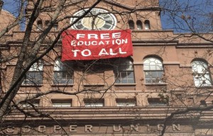 Students demand free education. Other countries have it--why not the U.S.?