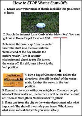 How to stop water shut offs