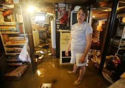 Flooded basement in Detroit.