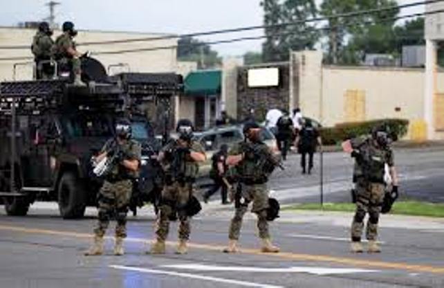 Police paramilitary occupation of Ferguson, MO continues.