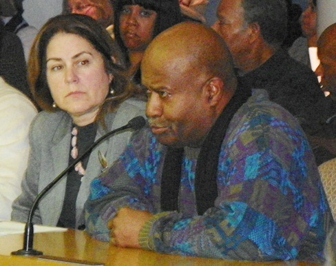 Tim Moore speaking at City Council meeting in 2013.