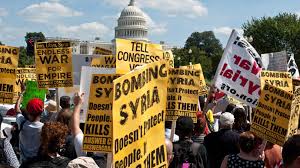 Protest against war on Syria in Washington, D.C.