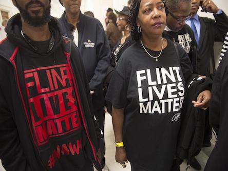 Protest against poisoning of Flint residents