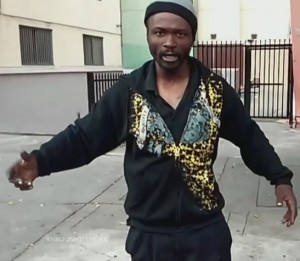 "Africa," shot to death by five LAPD cops March 1, 2015 outside his tent near homeless shelter