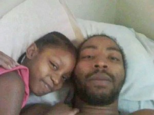 Aiyana with father Charles Jones before her murder.