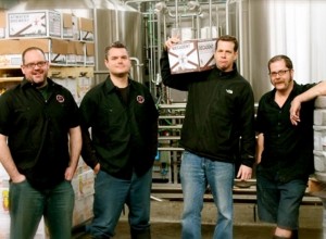 Atwater Brewer owner Mark Reith, second from right, with his leadership team.