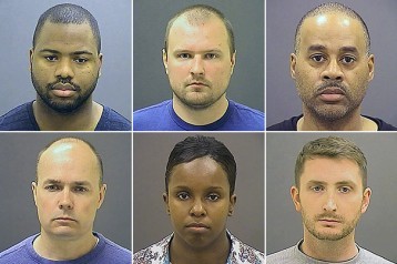 Officers charged in Freddie Gray's death: Clockwise from top left, Baltimore police officers William G. Porter, Garrett E. Miller, Caesar R. Goodson Jr., Edward M. Nero, Alicia D. White and Brian W. Rice. (Baltimore Police Department)