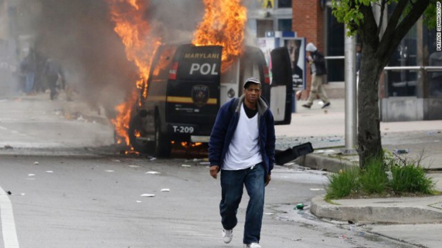 Baltimore uprising 2015: Photo: CNN