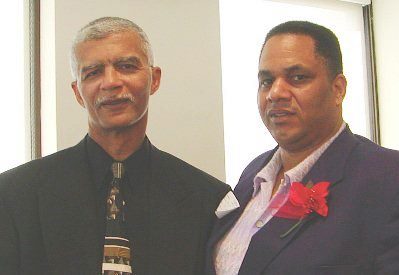 The late Mayor of Jackson MS. and Detroit native Chokwe Lumumba, with Cornell Squires at federal court appeals hearing.
