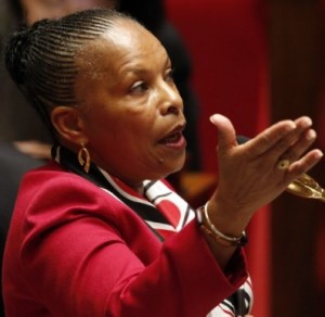 French Justice Minister Christiane Taubira