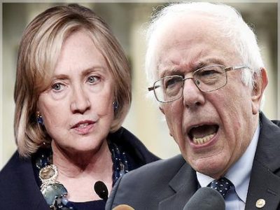 Hillary Clinton and Bernie Sanders agree on U.S. war agenda in Syria, Middle East.