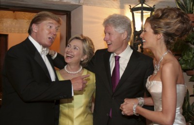 Clintons at Trump wedding reception.