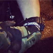 Cop with I am Darren Wilson bracelet Ferguson