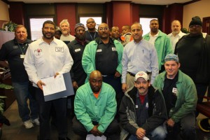 DWSD workers who stopped the water main break at the WWTP in January, 2015. Their jobs are in jeopardy. DWSD has had one of the highest percentage of Black skilled trades workers for years, but now "Mayor" Duggan says he can