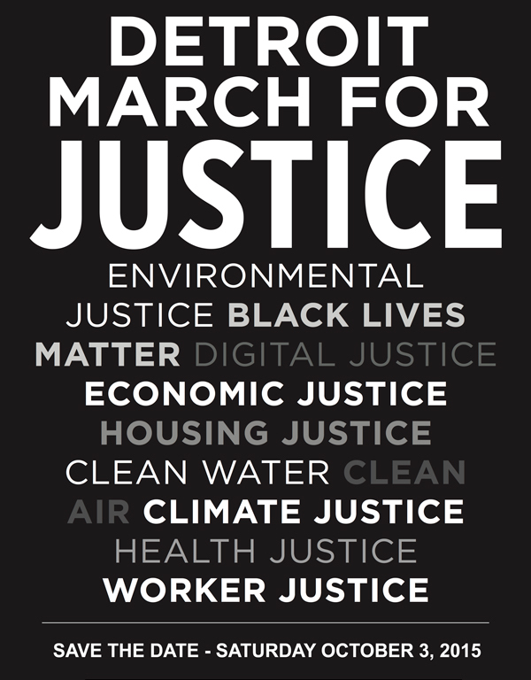Detroit March for Justice graph