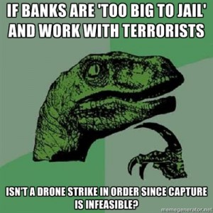 Drone strike on banks