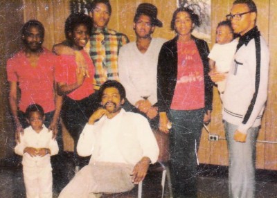 Edward Sanders at 17 with friends in Detroit.