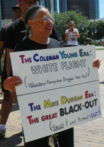 Protester at July 15 rally.