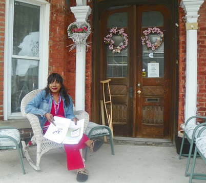 Gwen Mingo at home in Brush Park.