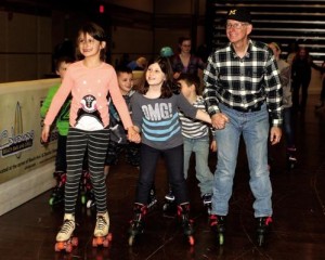 DPS EM Steven Rhodes roller skates with grandkids in seaside resort hometown of Cape May, N.J.